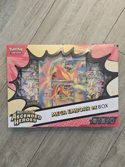 Pokemon TCG: Ascended Heroes - Mega Emboar Ex Box - Brand New - Fast Shipping - Image 1