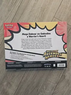 Pokemon TCG: Ascended Heroes - Mega Emboar Ex Box - Brand New - Fast Shipping - Image 2