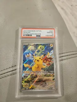 2023 POKEMON SVP EN-SV BLACK STAR PROMO #027 PIKACHU PSA 10 - Image 2