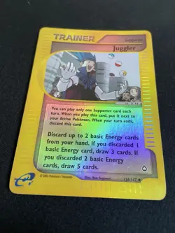 Pokemon 2002 Aquapolis reverse holo Juggler #126/147 - Image 2