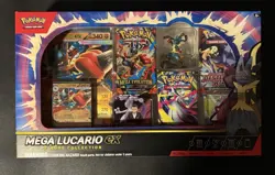 Pokemon TCG Mega Lucario ex Premium Figure Collection Box Factory Sealed - Image 1