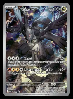 N's Zekrom MEP 031 Mega Evolution ETB Promo Pokemon NM - Image 1