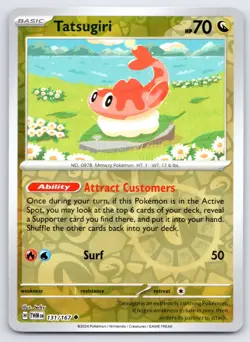 Pokemon Tatsugiri - SV06: Twilight Masquerade TWM Reverse Holo 131/167 NM - Image 1