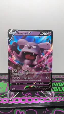 Granbull V 057/172 Ultra Rare Holo SWSH09: Brilliant Stars Pokemon TCG NM / Mint - Image 1