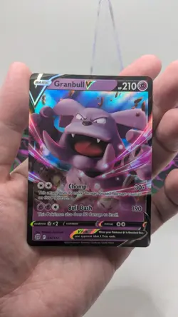 Granbull V 057/172 Ultra Rare Holo SWSH09: Brilliant Stars Pokemon TCG NM / Mint - Image 3