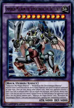 Imperion Magnum The Superconductive Battlebot - Ultra Rare SDMY-EN041 LP YuGiOh - Image 1