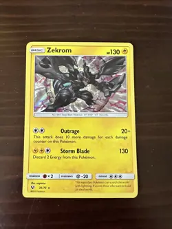Zekrom Holo Pokemon Card TCG Shining Legends 35/73 - Image 1