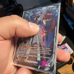 Digimon Card Chaosmon P-221 Promo English Time Stranger - Image 4