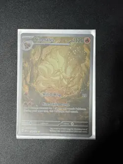 Pokemon Card Ninetails Illustration Obsidian Flames 199/197 - Image 1