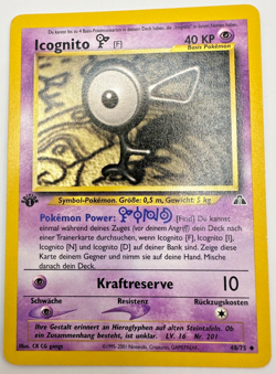 Pokemon Karte TCG Icognito F 48/75 1.Neo Discovery no Holo Vintage Deutsch LP - Image 1