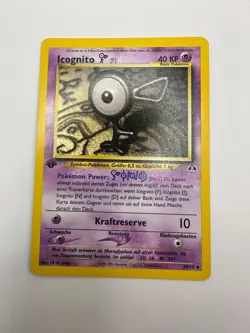 Pokemon Karte TCG Icognito F 48/75 1.Neo Discovery no Holo Vintage Deutsch LP - Image 2