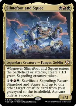 Slimefoot and Squee - Prerelease Promo MOC NM MTG - Image 1