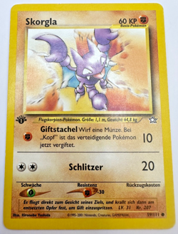 Pokemon Karte TCG Skorgla 59/111 1.Neo Genesis no Holo Rare Deutsch LP - Image 1