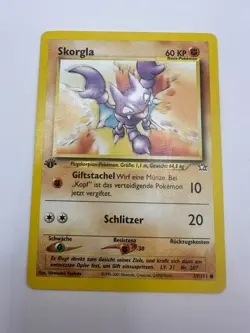 Pokemon Karte TCG Skorgla 59/111 1.Neo Genesis no Holo Rare Deutsch LP - Image 2