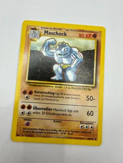 Pokemon Karte TCG Maschock 34/102 Basis Set No Holo Vintage Rare EX Deutsch - Image 2