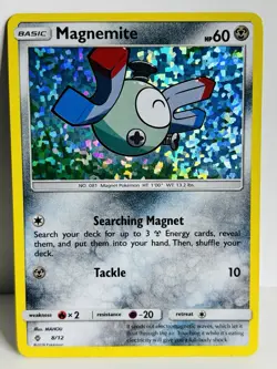 Magnemite Holofoil Pokemon TCG Mcdonald's Promo 2018 8/12 Confetti Holo - Image 1
