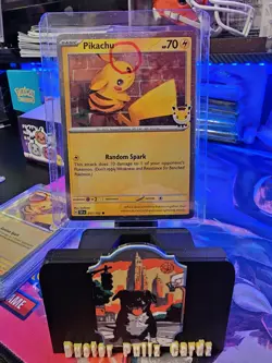 Pikachu 051/162 Pokemon Day STAMPED Cosmos Pokemon Day Promo SWIRL 🌀 - Image 1
