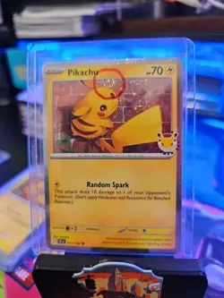 Pikachu 051/162 Pokemon Day STAMPED Cosmos Pokemon Day Promo SWIRL 🌀 - Image 5