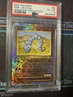Onix-Rev.Foil Pokemon Legendary Collection 84 NM PSA 6 - Image 3