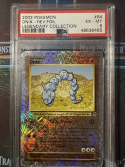 Onix-Rev.Foil Pokemon Legendary Collection 84 NM PSA 6 - Image 4