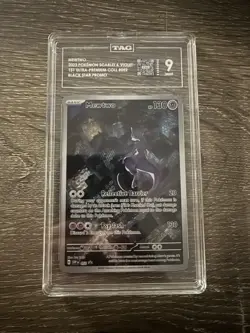 TAG 9 Pokemon Scarlet & Violet Black Star Promo Mewtwo 052 UPC ultra premium - Image 1