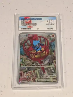Ace 10 - Riolu MEP 010 - Black Star Promo - Pokemon Center Stamped - Image 1