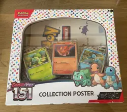 COFFRET CARTE POKEMON NEUF SCELLE POSTER 151 PV 3 BOOSTERS - Image 1