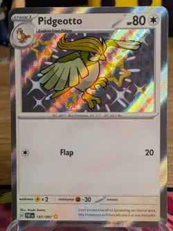 Pidgeotto - 197/091 - Shiny Rare - Paldean Fates - Pokemon Card - NM - Image 1
