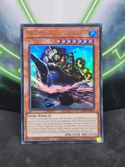 Yugioh Mega Fortress Whale LED9-EN016 1st Edition Ultra Rare NM - Image 1
