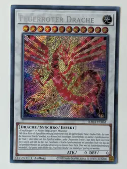 Feuerroter Drache RA04-DE061 Secret Rare DE NM YUGIOH - Image 1