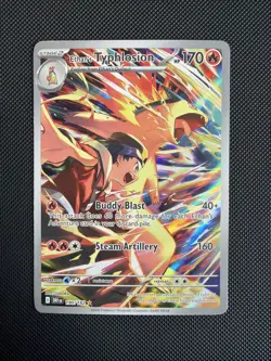 Pokemon TCG Ethan's Typhlosion Destined Rivals Illustration Rare Card 190/182 - Image 1