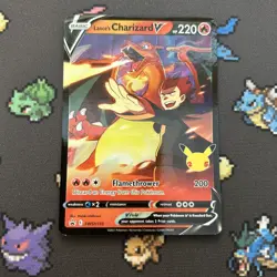 Lance’s Charizard V SWSH133 LP -Celebrations Pokemon Card- Black Star Promo (4z) - Image 1