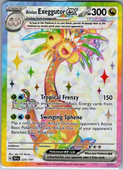 Alolan Exeggutor ex 225/191 SV08: Surging Sparks - Pokemon Card - NM - Image 1