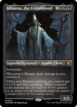 1x - Mikaeus, the Unhallowed - ETCHED FOIL #516 - Commander Masters - NM MTG - Image 1