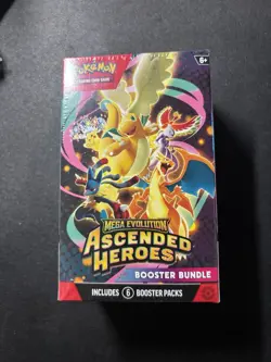 Pokemon TCG Ascended Heroes Booster Bundle Factory Sealed New 6 Packs - Image 1