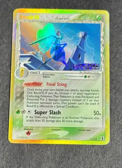 Beedrill - Delta Species - 1/113 - Stamped Reverse Holo - Pokemon - LP-MP - Image 2