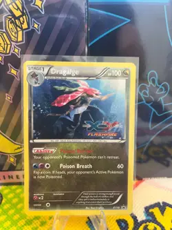 Pokemon TCG - Dragalge Black Star Staff Stamped Holo Promo - Light Play RARE - Image 1