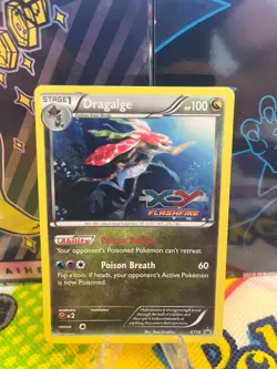 Pokemon TCG - Dragalge Black Star Staff Stamped Holo Promo - Light Play RARE - Image 2