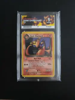2000 POKEMON ROCKET #21/82 DARK CHARIZARD ACE 1 Very Low Pop - Image 1
