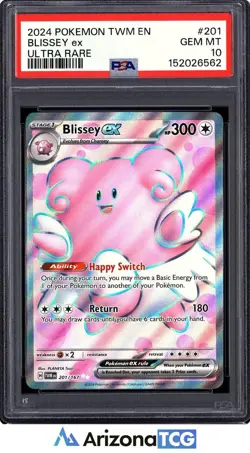 Pokemon 2024 Blissey ex 201/167 SIR Twilight Masquerade GEM MINT PSA 10 - Image 1