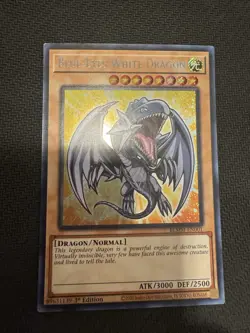 SHIPPED TOMORROW Yugioh Blue Eyes White Dragon Chibi BLMM-en001 Secret Rare - Image 1