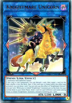 Knightmare Unicorn (ALT) - RA01-EN043 - Ultra Rare 1st Edition Yugioh - Image 1