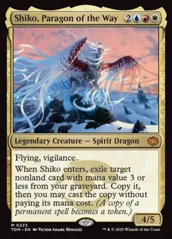 Shiko, Paragon of the Way TDM NM MTG - Image 1