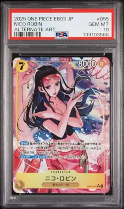 Nico Robin SR EB03-055 Parallel Heroines Edition One Piece Card Game PSA 10 - Image 1