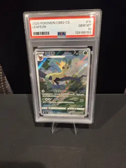 Pokemon Leafeon 2025 CBB2 CS #15 Holo PSA 10 GEM MT Standard Card - Image 2