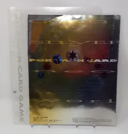 1999 Pokemon Neo Genesis Card Game Holo File Folder Binder Gold Silver Japanese - Image 1