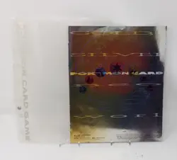 1999 Pokemon Neo Genesis Card Game Holo File Folder Binder Gold Silver Japanese - Image 2