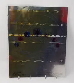 1999 Pokemon Neo Genesis Card Game Holo File Folder Binder Gold Silver Japanese - Image 3