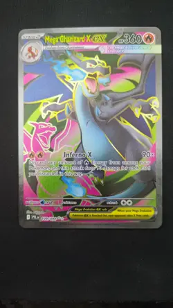 Mega Charizard x Ex 109/094 English Pokemon TCG Full Art Secret Rare - Image 2