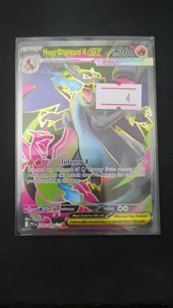 Mega Charizard x Ex 109/094 English Pokemon TCG Full Art Secret Rare - Image 3